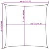 vidaXL Voile d'ombrage 160 g/m&sup2; Terre cuite 4x4 m PEHD