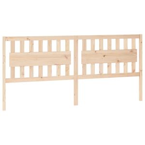 vidaXL T&ecirc;te de lit 205,5x4x100 cm Bois massif de pin