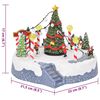 vidaXL D&eacute;coration de village de No&euml;l Multicolore 22 x 21,5 x 17 cm