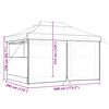 vidaXL Tente de f&ecirc;te Terre cuite 292 x 440 x 315 cm Tissu Oxford