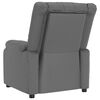 vidaXL Fauteuil de massage Gris Similicuir