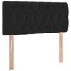 vidaXL Lit de Rangement avec matelas Noir 90 x 190 cm Velours