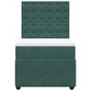 vidaXL Sommier à lattes de lit avec matelas Vert foncé 100x200 cm