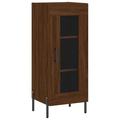 vidaXL Buffet Chêne marron 34,5x34x90 cm Bois d'ingénierie