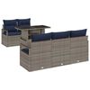 vidaXL Ensemble de canap&eacute; de jardin 6 pc 5-Nombre de places Gris