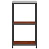 vidaXL Rangement de cuisine avec &eacute;tag&egrave;re Rouill&eacute; 60 x 50 x 92 cm Acier