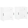 vidaXL Armoires murales 2 pcs blanc 69,5x34x90 cm