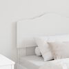 vidaXL T&ecirc;te de lit avec t&ecirc;te de lit Blanc 90 cm Bois d'ing&eacute;nierie