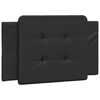 vidaXL Cadre de lit sans matelas Zadar noir 90x190 cm similicuir