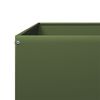 vidaXL Lit sur&eacute;lev&eacute; de jardin vert olive 100x100x25 cm acier