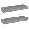vidaXL Set de coussins de palette 2 pc Tissu Oxford Gris