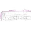 vidaXL Salon de jardin 5 pcs avec coussins bois massif douglas