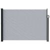 vidaXL Store lat&eacute;ral r&eacute;tractable Gris 500 x 120 cm Polyester