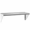 vidaXL &Eacute;tag&egrave;re murale 100x30x31 cm argent&eacute; acier inoxydable