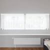 vidaXL Rideau en Dentelle avec des rideaux Blanc 80 x 300 cm Polyester