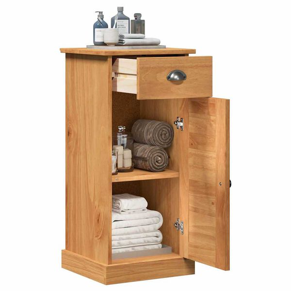 vidaXL Meuble de Salle de Bain VIGO marron miel 37,5 x 34 x 80 cm