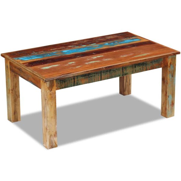 vidaXL Table basse Bois de r&eacute;cup&eacute;ration massif 100x60x45 cm