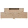 vidaXL Cadre de lit sans matelas 200x200 cm bois massif de pin