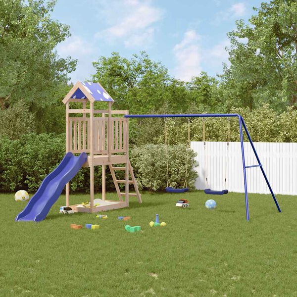 vidaXL Aire de jeux d'ext&eacute;rieur bois de pin massif