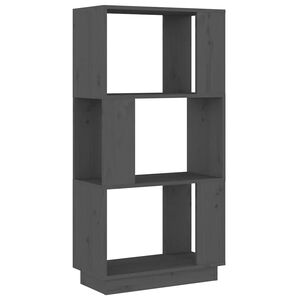 vidaXL Biblioth&egrave;que/S&eacute;parateur de pi&egrave;ce Gris 51x25x101 cm Pin massif