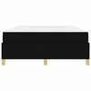vidaXL Cadre de lit avec matelas Noir 160 x 200 cm tissu