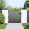vidaXL Porte de Jardin Noir 85 x 100 cm Acier peint par poudre