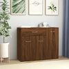 vidaXL Buffet Chêne marron 88x30x70 cm Bois d'ingénierie