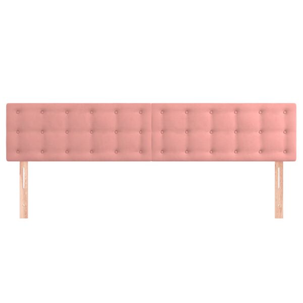 vidaXL T&ecirc;tes de lit Rose 200x5x78/88 cm Velours