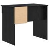 vidaXL Bureau avec tiroir Ch&ecirc;ne noir 90 x 49 x 75 cm Bois d'ing&eacute;nierie