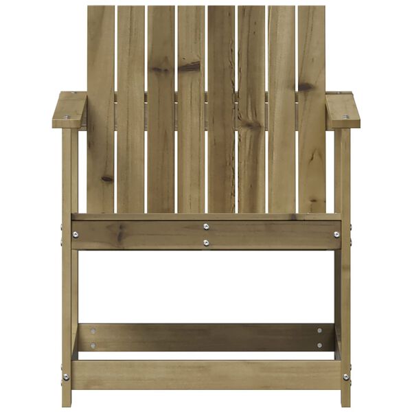 vidaXL Chaise de jardin 62x56x77 cm bois de pin impr&eacute;gn&eacute;