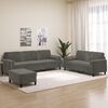 vidaXL Ensemble de canap&eacute;s 3 pcs coussins d&eacute;coratifs et coussins