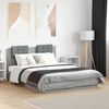 vidaXL Cadre de lit sans matelas sonoma gris 120x190 cm
