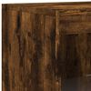vidaXL Buffets avec lumi&egrave;res LED 3 pcs ch&ecirc;ne fum&eacute; bois d'ing&eacute;nierie