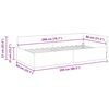 vidaXL Cadre de lit d'angle Rose 80 cm x 200 cm Velours