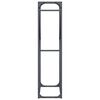 vidaXL Portant de bois chauffage anthracite 60x25x100 cm