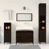 vidaXL Ensemble de mobilier de salle de bain 3 pcs Ch&ecirc;ne noir
