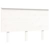 vidaXL Cadre de lit sans matelas blanc bois de pin massif