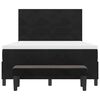 vidaXL Lit &agrave; ressorts avec matelas Noir 140 x 200 cm Velours