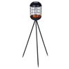 Luxform Lampe LED solaire de jardin Lighthouse tr&eacute;pied Cuivre et noir