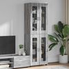 vidaXL Haut Armoire Gris Sonoma 60 x 35 x 182 cm Bois d'ing&eacute;nierie