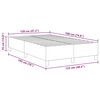 vidaXL Cadre de lit plateforme Gris clair 120 x 190 cm tissu