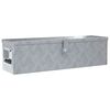 vidaXL Bo&icirc;te en aluminium 80,5 x 22 x 22 cm Argent&eacute;