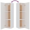 vidaXL Ensemble de meubles TV 4 pcs Blanc Bois d'ing&eacute;nierie