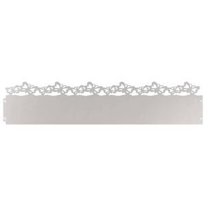 vidaXL Bordures de pelouse 10 pc 103 x 0,05 x 22 cm Acier inoxydable