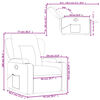 vidaXL Fauteuil inclinable Gris clair Tissu