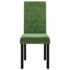 vidaXL Chaises &agrave; manger lot de 2 vert fonc&eacute; velours