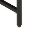 vidaXL Tables basses gigognes 3pcs bois de manguier massif brut et fer