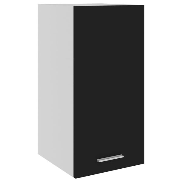 vidaXL Armoire suspendue "Lyon" Noir 29,5x31x60 cm Bois d'ing&eacute;nierie