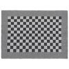 vidaXL Ensemble de serviettes 10 pcs noir et blanc coton