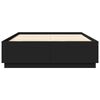 vidaXL Cadre de lit avec LED sans matelas noir 120x200 cm